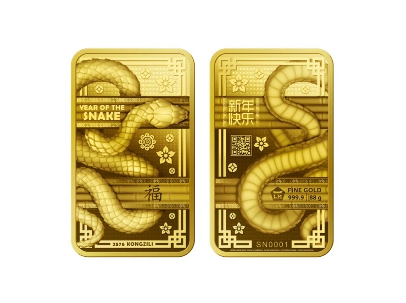 Emas Imlek Year of The Snake - Depan